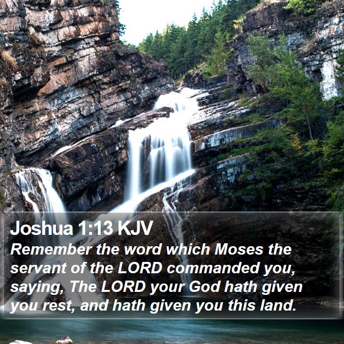 Joshua 1:13 KJV Bible Study