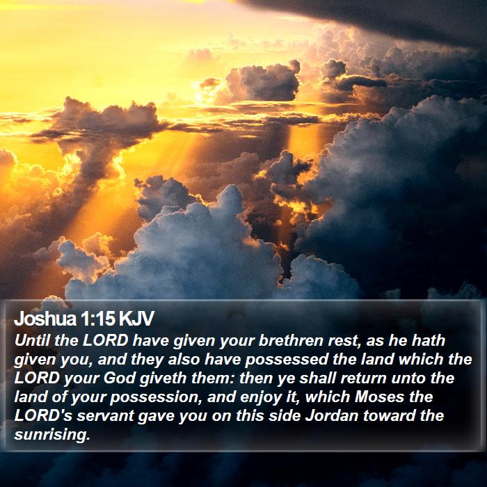 Joshua 1:15 KJV Bible Study