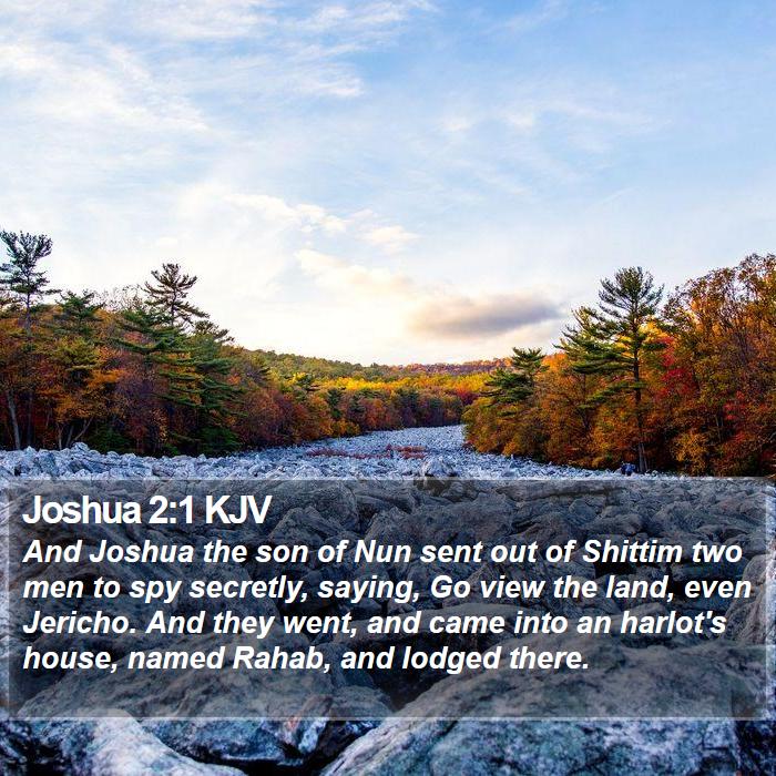 Joshua 2:1 KJV Bible Study