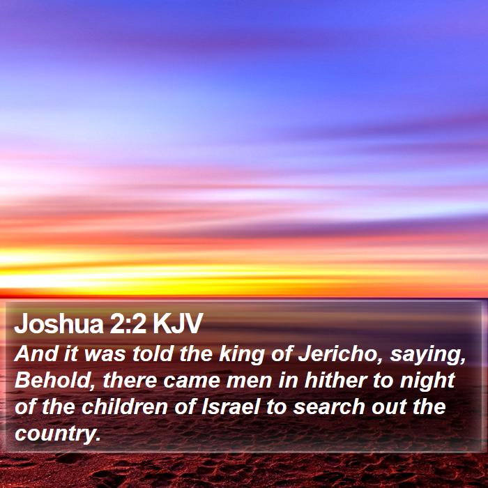 Joshua 2:2 KJV Bible Study