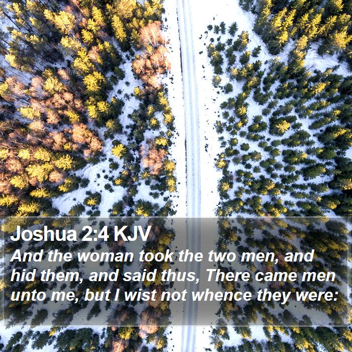 Joshua 2:4 KJV Bible Study