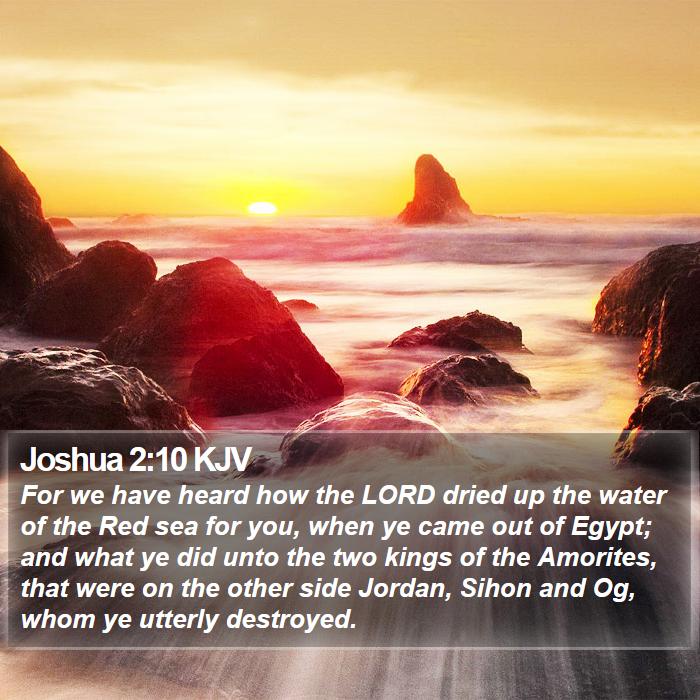 Joshua 2:10 KJV Bible Study