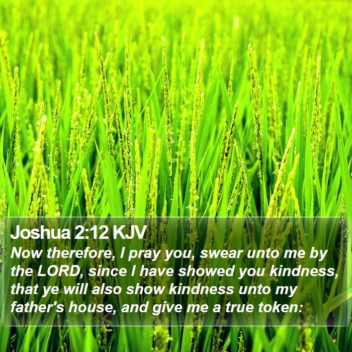 Joshua 2:12 KJV Bible Study