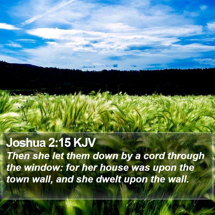 Joshua 2:15 KJV Bible Study