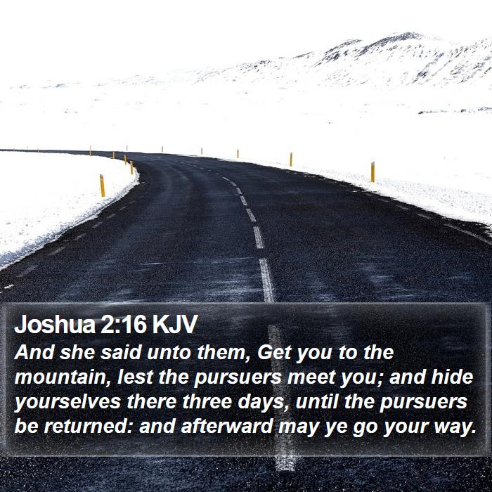 Joshua 2:16 KJV Bible Study