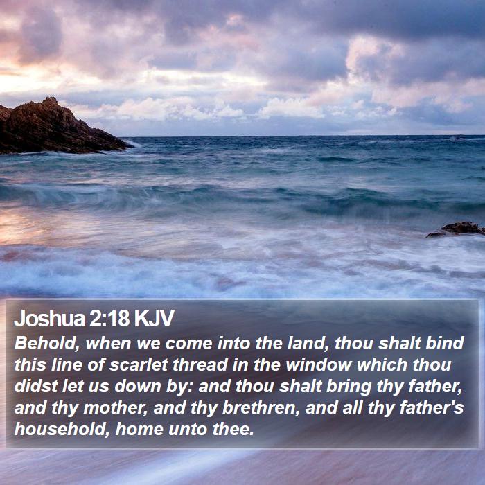 Joshua 2:18 KJV Bible Study