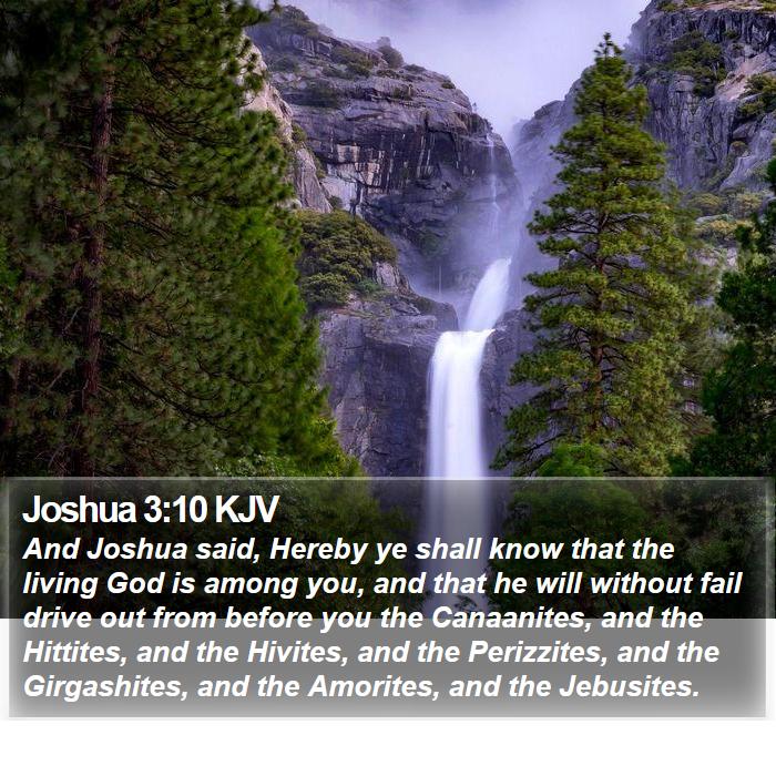 Joshua 3:10 KJV Bible Study