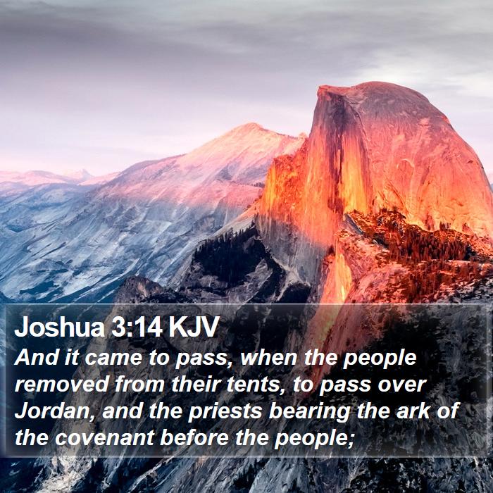 Joshua 3:14 KJV Bible Study