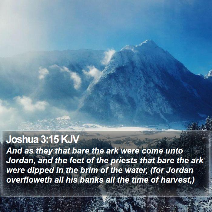 Joshua 3:15 KJV Bible Study