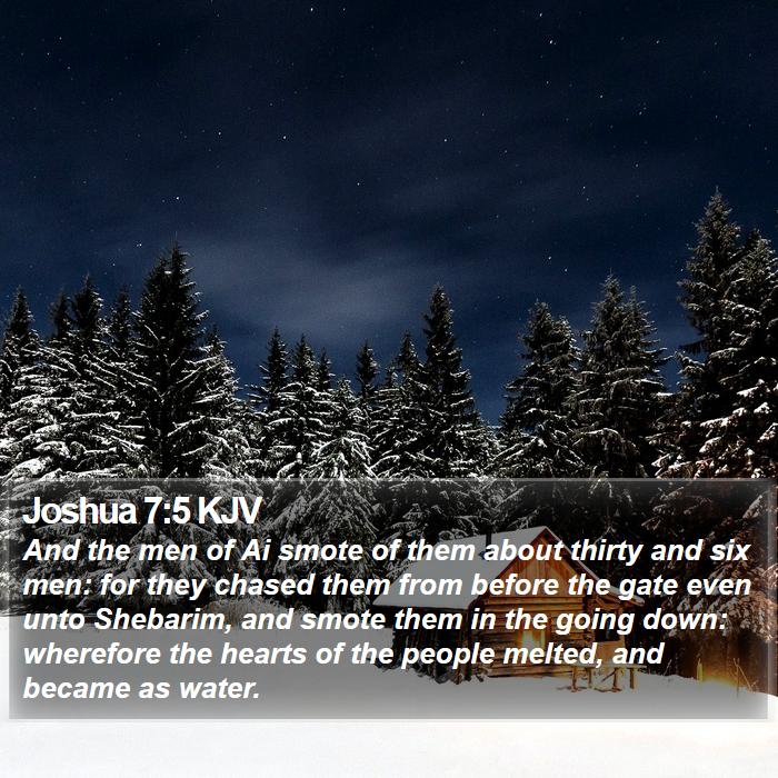 Joshua 7:5 KJV Bible Study
