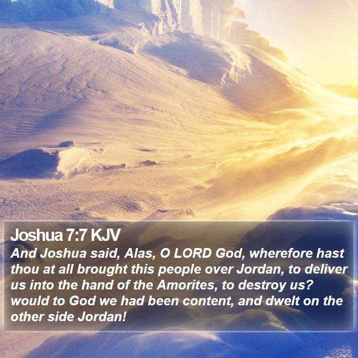 Joshua 7:7 KJV Bible Study