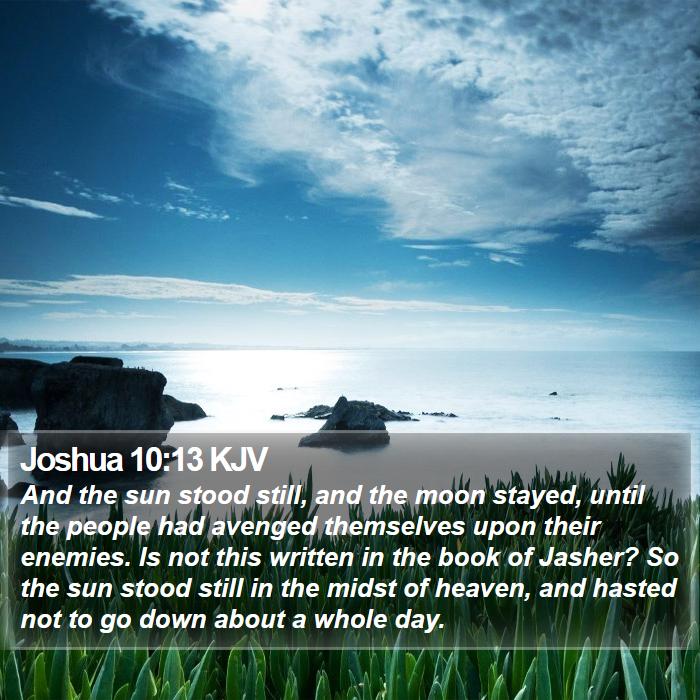 Joshua 10:13 KJV Bible Study