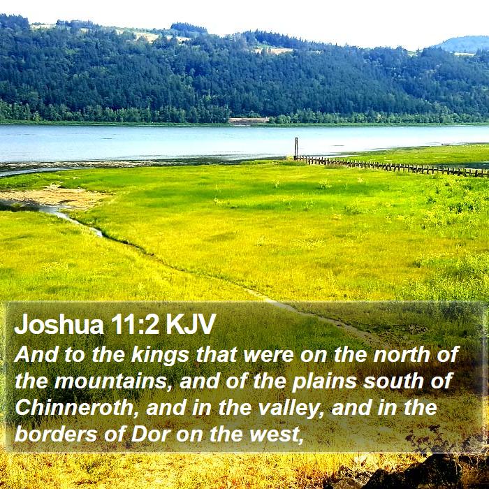 Joshua 11:2 KJV Bible Study