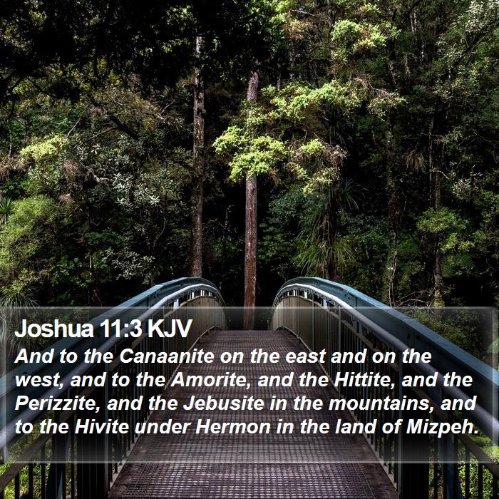 Joshua 11:3 KJV Bible Study