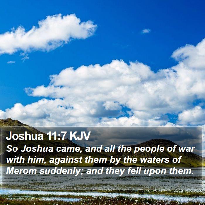 Joshua 11:7 KJV Bible Study