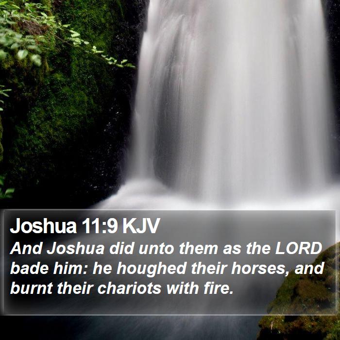 Joshua 11:9 KJV Bible Study