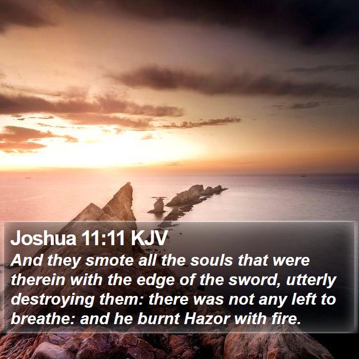 Joshua 11:11 KJV Bible Study