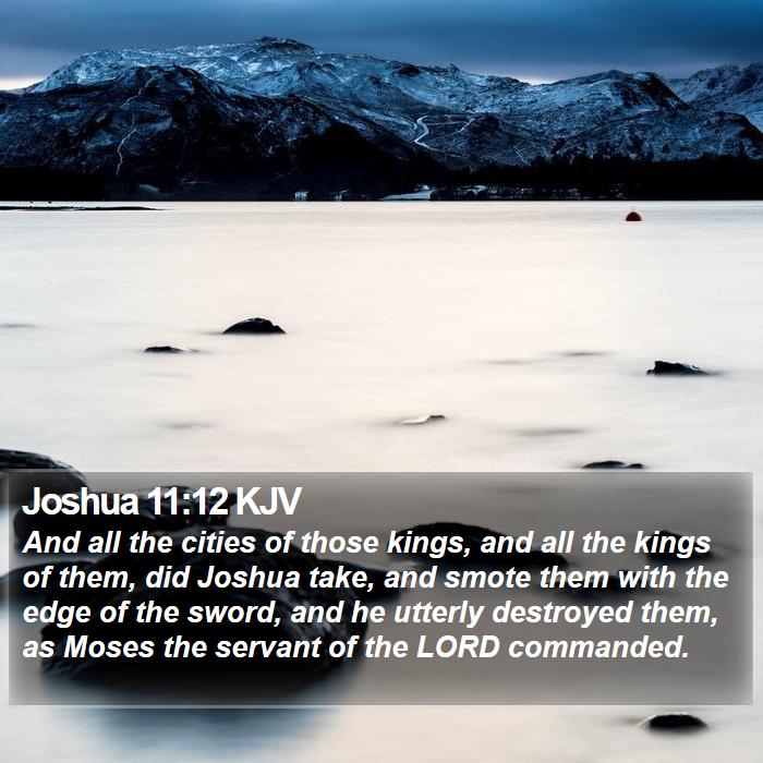 Joshua 11:12 KJV Bible Study