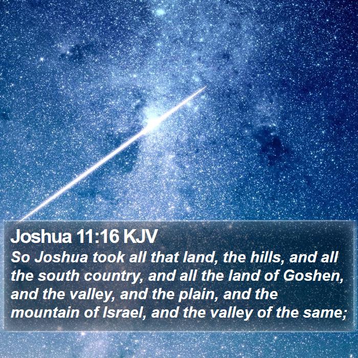 Joshua 11:16 KJV Bible Study