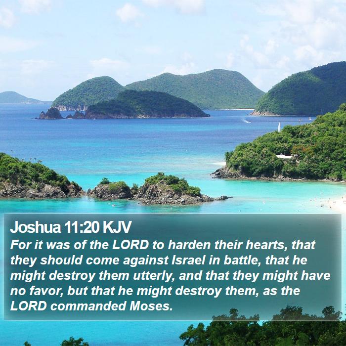 Joshua 11:20 KJV Bible Study