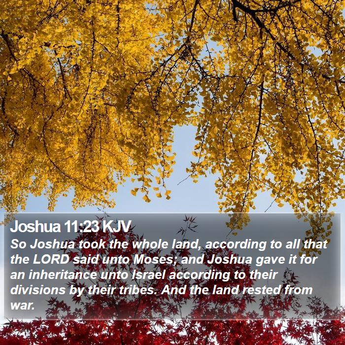 Joshua 11:23 KJV Bible Study