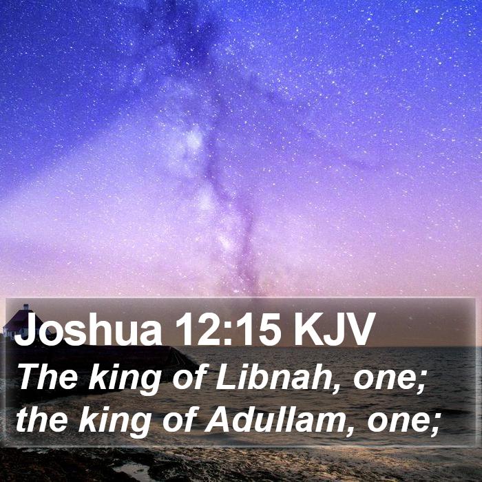 Joshua 12:15 KJV Bible Study