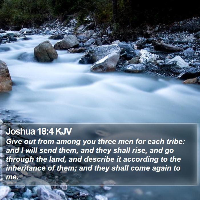 Joshua 18:4 KJV Bible Study