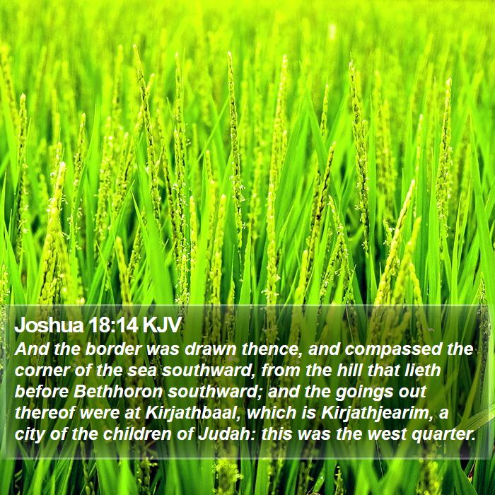 Joshua 18:14 KJV Bible Study