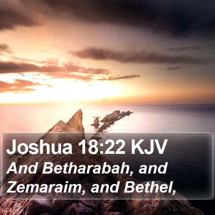 Joshua 18:22 KJV Bible Study