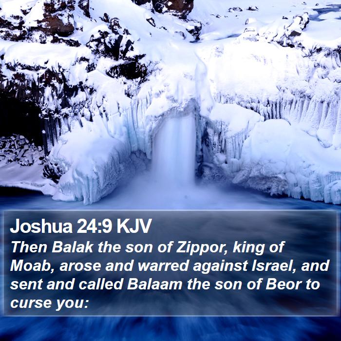 Joshua 24:9 KJV Bible Study