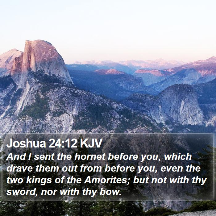 Joshua 24:12 KJV Bible Study