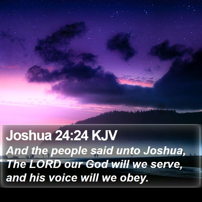 Joshua 24:24 KJV Bible Study