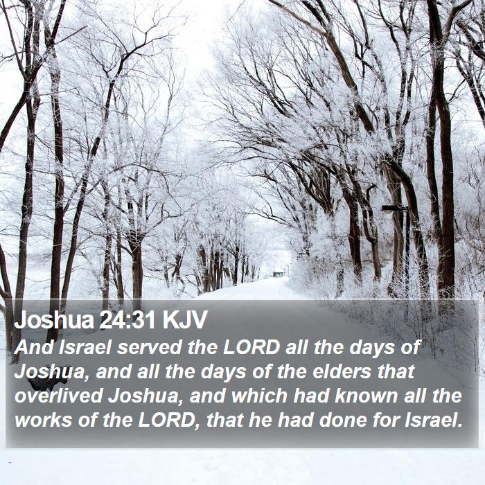 Joshua 24:31 KJV Bible Study