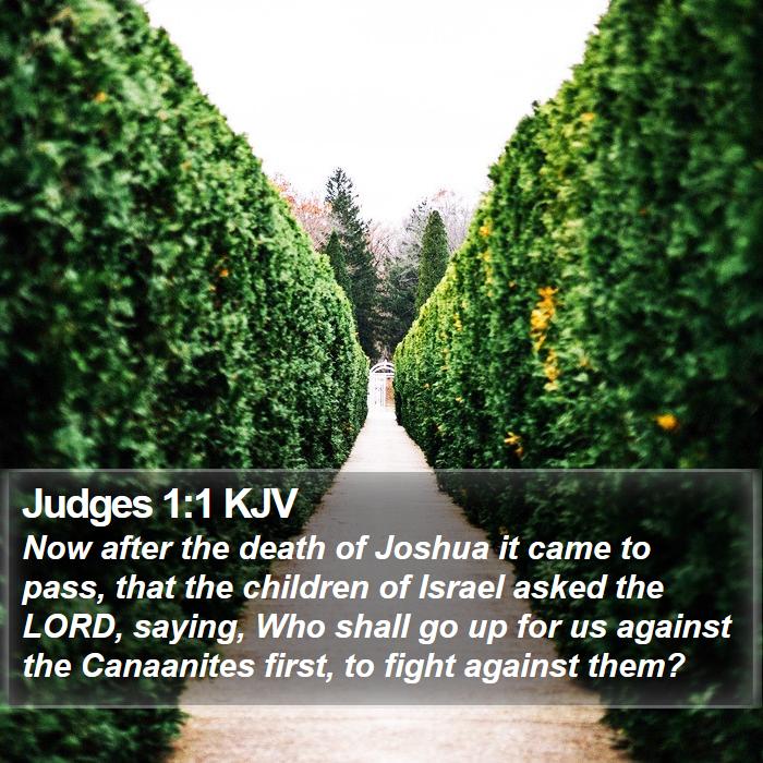 Judges 1:1 KJV Bible Study