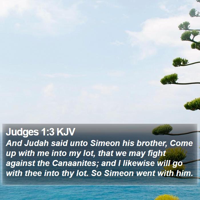 Judges 1:3 KJV Bible Study