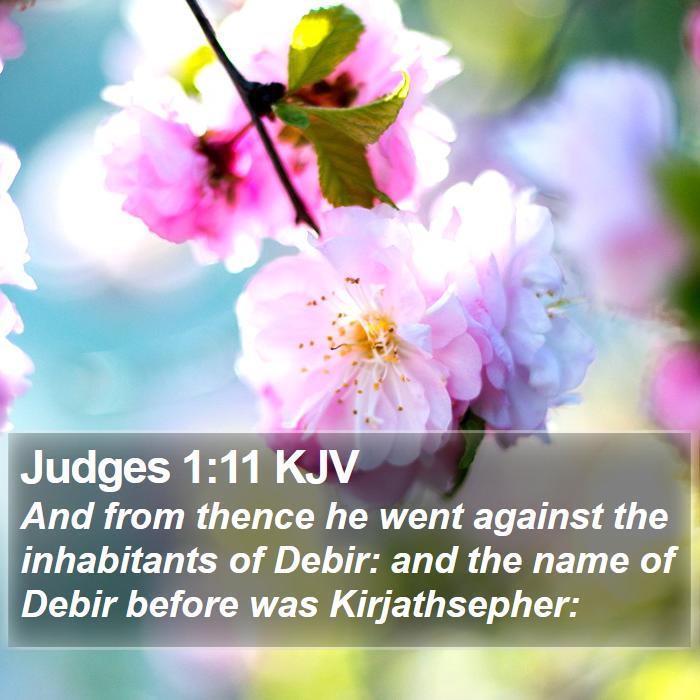 Judges 1:11 KJV Bible Study