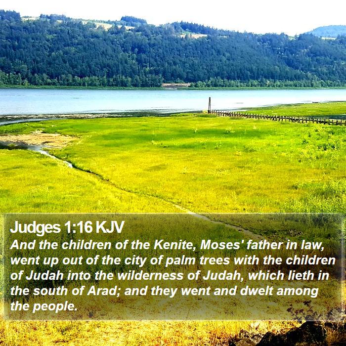 Judges 1:16 KJV Bible Study