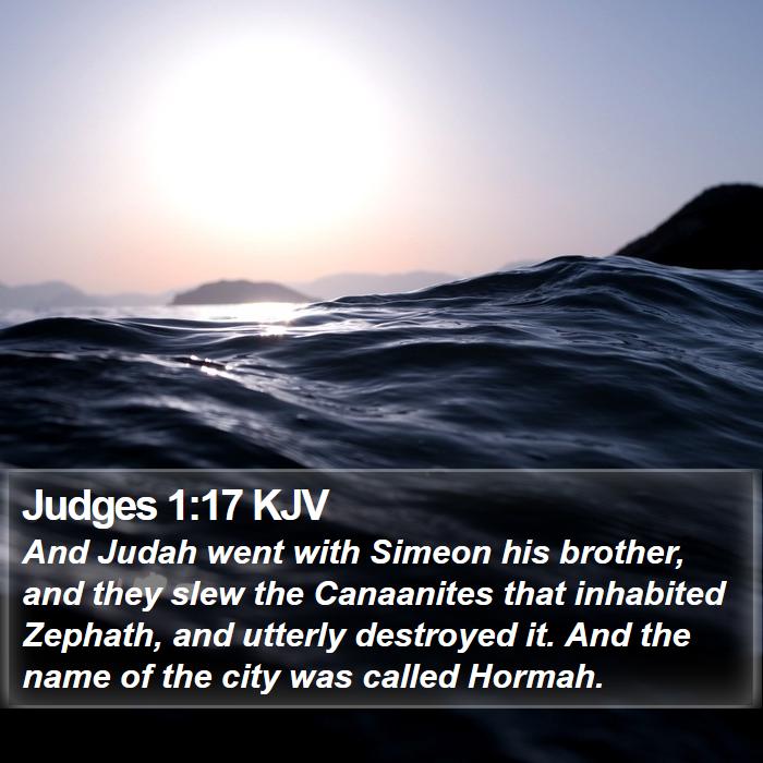 Judges 1:17 KJV Bible Study