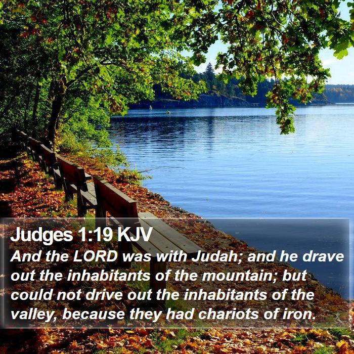 Judges 1:19 KJV Bible Study