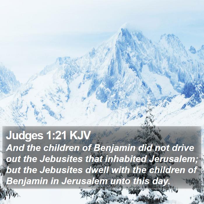 Judges 1:21 KJV Bible Study