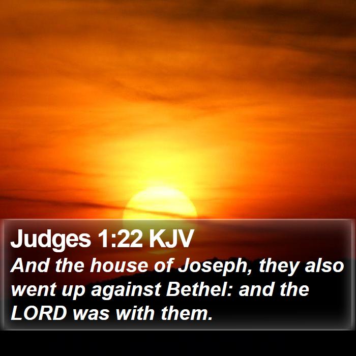 Judges 1:22 KJV Bible Study