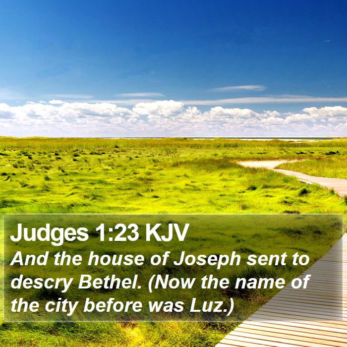 Judges 1:23 KJV Bible Study