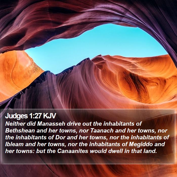 Judges 1:27 KJV Bible Study