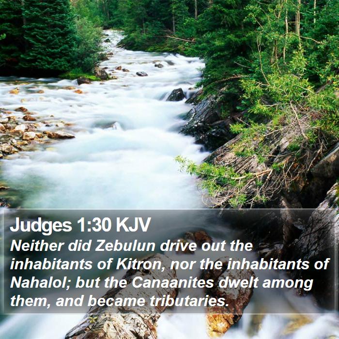 Judges 1:30 KJV Bible Study