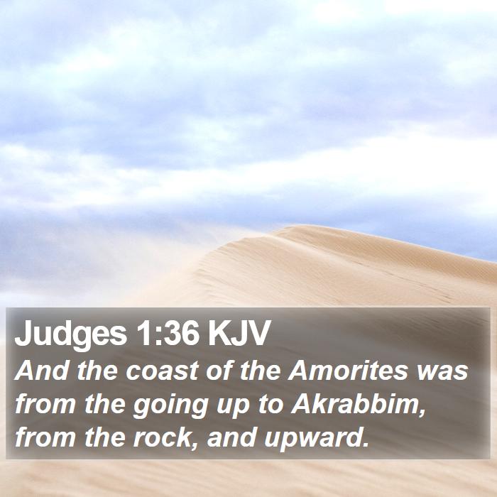 Judges 1:36 KJV Bible Study