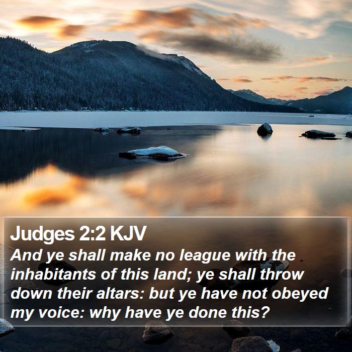 Judges 2:2 KJV Bible Study