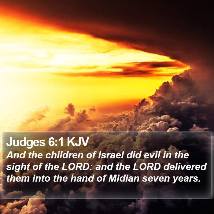 Judges 6:1 KJV Bible Study