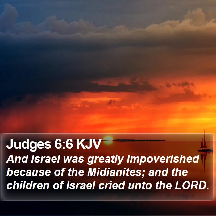 Judges 6:6 KJV Bible Study