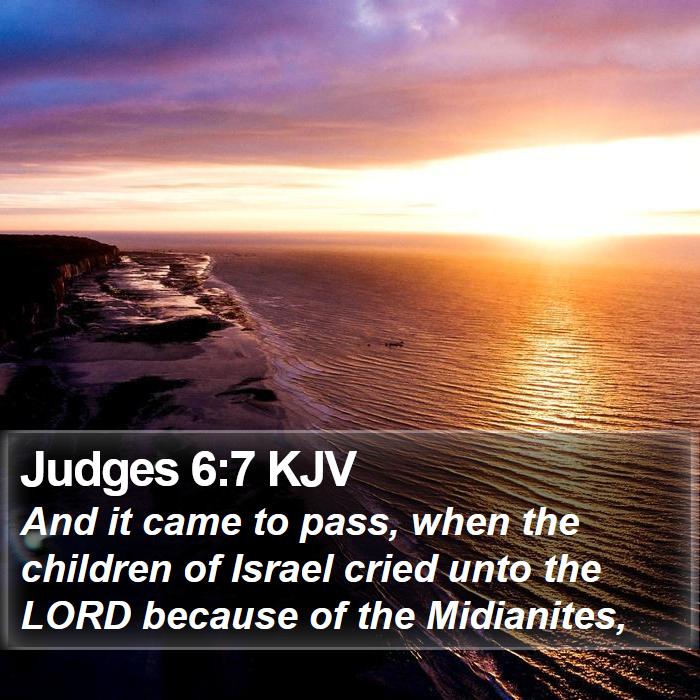 Judges 6:7 KJV Bible Study