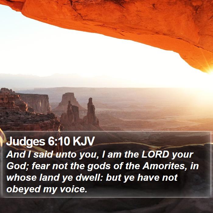 Judges 6:10 KJV Bible Study